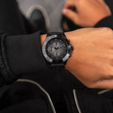 Tommy Hilfiger Larson Chronograph Black Dial Black Rubber Strap Watch For Men - 1791921 Buy Now By Tommy Hilfiger