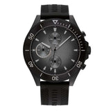 Tommy Hilfiger Larson Chronograph Black Dial Black Rubber Strap Watch For Men - 1791921 Buy Now By Tommy Hilfiger