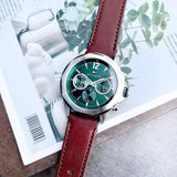 Tommy Hilfiger Lars Chronograph Green Dial Brown Leather Strap Watch For Men - 1792064 Buy Now By Tommy Hilfiger