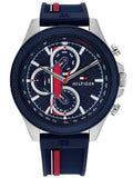 Tommy Hilfiger Clark Chronograph Blue Dial Black Leather Strap Watch For Men - 1792083 Buy Now By Tommy Hilfiger