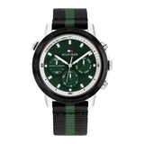 Tommy Hilfiger Troy Chronograph Green Dial Two Tone Nylon Strap Watch For Men - 1792107 Buy Now By Tommy Hilfiger
