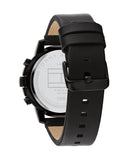 Tommy Hilfiger Troy Chronograph Black Dial Black Leather Strap Watch For Men - 1792110 Buy Now By Tommy Hilfiger