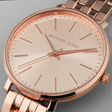 Michael Kors Pyper Three-Hand Rose Gold Dial Rose Gold Steel Strap Watch For Women - MK3897 Buy Now By Michael Kors