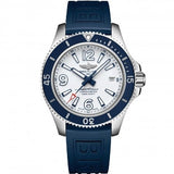 Breitling Superocean II Automatic 42mm White Dial Blue Rubber Strap Watch for Men - A17366D81A1S2 Buy Now By Breitling