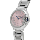 Cartier Ballon Bleu de Cartier Pink Dial Silver Steel Strap Watch for Women - W6920038 Buy Now By Cartier