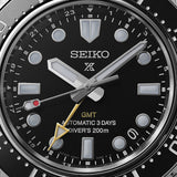 Seiko Prosprex Dark Depths GMT Automatic Black Dial Silver Steel Strap Watch For Men - SPB383J1 Buy Now By Seiko