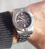 Breitling Avenger II Seawolf 45mm Grey Dial Silver Steel Strap Mens Watch - A1733110/F563 Buy Now By Breitling