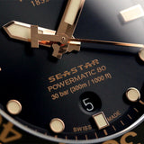 Tissot Seastar 1000 Powermatic 80 Black Dial Black Rubber Strap Watch for Men - T120.407.37.051.01 Buy Now By Tissot