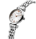 Emporio Armani Gianni T Bar Quartz Silver Dial Silver Steel Strap Watch For Women - AR1935 Buy Now By Emporio Armani