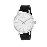 Calvin Klein Even White Dial Black Leather Strap Watch for Women - K7B211C6 Buy Now By Calvin Klein