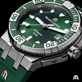 Maurice Lacroix Aikon Venturer Green Dial Green Rubber Strap Watch for Men - AI6057-SSL50-630-5 Buy Now By Maurice Lacroix