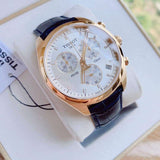 Tissot T Classic PR 100 Chronograph Silver Dial Black Leather Strap Watch for Men - T101.417.36.031.00 Buy Now By Tissot