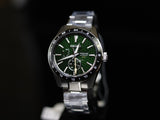 Seiko Presage Sharp Edged Series GMT Green Dial Silver Steel Strap Watch For Men - SPB219J1 Buy Now By Seiko