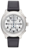 Emporio Armani Sportivo Chronograph Silver Dial Black Leather Strap Watch For Men - AR6054 Buy Now By Emporio Armani