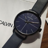 Calvin Klein Even Blue Dial Blue Leather Strap Watch for Men - K7B214VN Buy Now By Calvin Klein
