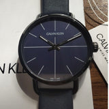 Calvin Klein Even Blue Dial Blue Leather Strap Watch for Men - K7B214VN Buy Now By Calvin Klein