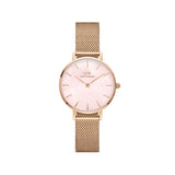 Daniel Wellington Petite Melrose Mother of Pearl Pink Dial Pink Mesh Strap Watch For Women - DW00100513 Buy Now By Daniel Wellington