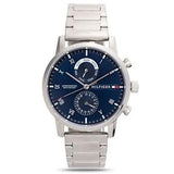 Tommy Hilfiger Kane Blue Dial Silver Steel Strap Watch for Men - 1710401 Buy Now By Tommy Hilfiger