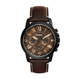 Fossil Grant Chronograph Brown Dial Brown Leather Strap Watch for Men - FS5088 Buy Now By Fossil