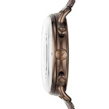 Emporio Armani Luigi Analog Brown Dial Black Leather Strap Watch For Men - AR11156 Buy Now By Emporio Armani