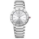 Bvlgari Bvlgari Lady Silver Dial Silver Steel Strap Watch for Women - BVLGARI103575 Buy Now By Bvlgari