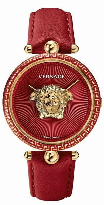 Versace Palazzo Empire Red Dial Red Leather Strap Watch for Women - VCO120017 Buy Now By Versace