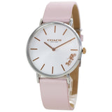 Coach Perry White Dial Pink Leather Strap Watch for Women - 14503118 Buy Now By Coach