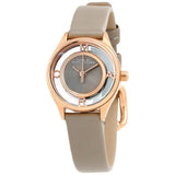 Marc Jacobs Tether Grey Dial Grey Leather Strap Watch for Women - MBM1375 Buy Now By Marc Jacobs