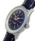 Breitling Navitimer Automatic 38mm Blue Dial Blue Leather Strap Mens Watch - A17325211C1P1 Buy Now By Breitling