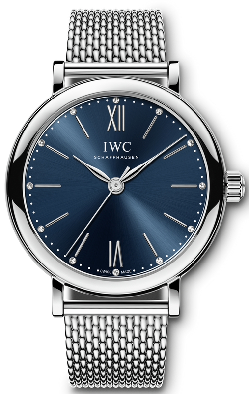 IWC Portofino Automatic Blue Dial Silver Mesh Bracelet Watch for Women - IW357404 Buy Now By IWC