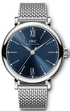 IWC Portofino Automatic Blue Dial Silver Mesh Bracelet Watch for Women - IW357404 Buy Now By IWC