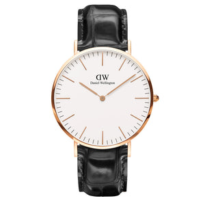 Daniel Wellington Classic Reading White Dial Black Leather Strap Watch For Men - DW00100014 Buy Now By Daniel Wellington