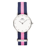 Daniel Wellington Classy Winchester White Dial Two Tone NATO Strap Watch For Women - DW00100073 Buy Now By Daniel Wellington