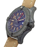 Breitling Avenger Automatic GMT 45 Black Dial Brown Nylon Strap Watch for Men - V32395101B1X1 Buy Now By Breitling