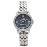 Coach Glitz Blue Dial Silver Steel Strap Watch for Women - 14502693 Buy Now By Coach