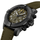 Breitling Avenger Chronograph 45mm Green Dial Green Nylon Strap Watch for Men - V13317101L1X1 Buy Now By Breitling