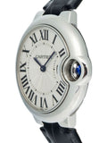 Cartier Ballon Bleu De Cartier Silver Dial Black Leather Strap Watch for Women - WSBB0034 Buy Now By Cartier