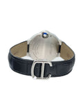 Cartier Ballon Bleu De Cartier Silver Dial Black Leather Strap Watch for Women - WSBB0034 Buy Now By Cartier