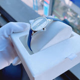 Calvin Klein Rebel Blue Silver Dial Blue Leather Strap Watch for Women - K8P231V6 Buy Now By Calvin Klein