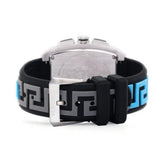 Versace Dominus Chronograph Silver Dial Black Rubber Strap Watch For Men - VE6H00123 Buy Now By Versace