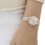Swarovski Lovely Crystals Mini Grey Dial Grey Leather Strap Watch for Women - 5261481 Buy Now By Swarovski