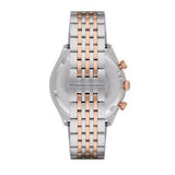 Emporio Armani Zeta Chronograph Quartz White Dial Two Tone Steel Strap Watch For Men - AR1998 Buy Now By Emporio Armani