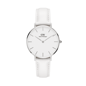 Daniel Wellington Petite Bondi White Dial White Leather Strap Watch For Women - DW00100190 Buy Now By Daniel Wellington
