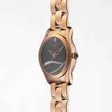 Tissot T Wave Black Dial Rose Gold Steel Strap Watch For Women - T112.210.33.051.00 Buy Now By Tissot