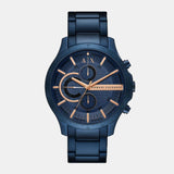 Armani Exchange Hampton Chronograph Blue Dial Blue Steel Strap Watch For Men - AX2430 Buy Now By Armani Exchange