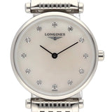 Longines La Grande Classique Diamonds White Dial Silver Steel Strap Watch for Women - L4.209.4.87.6 Buy Now By Longines