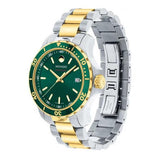 Movado Series 800 Green Dial Two Tone Steel Strap Watch for Men - 2600147 Buy Now By Movado