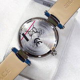 Versace Olympo Gleam White Dial Green Leather Strap Watch for Women - VAN020016 Buy Now By Versace