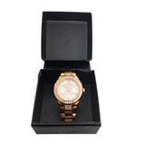 Guess Viva Diamonds White Dial Rose Gold Steel Strap Watch for Women - W0111L3 Buy Now By Guess