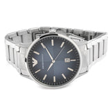 Emporio Armani Renato Blue Dial Silver Steel Strap Watch For Men - AR2472 Buy Now By Emporio Armani